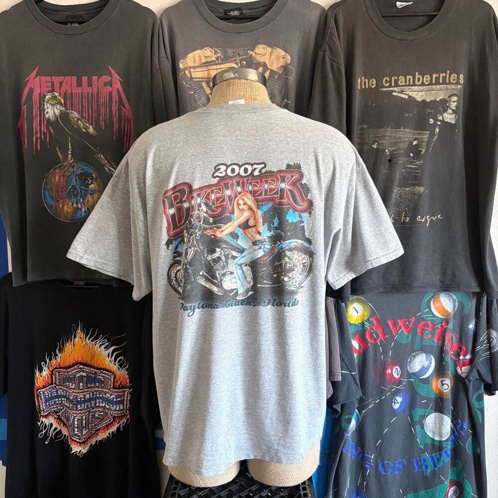 Vintage 2000s bike week t shirt